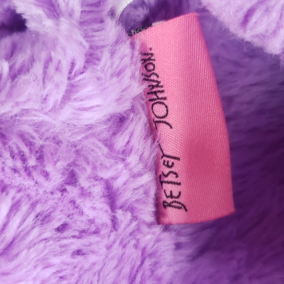 Betsey Johnson Kids Purple Fleece Hoodie - Picture 6 of 13